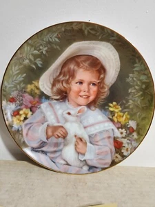85 RECO Easter Morning April A Childhood Almanac Plate Sandra Kuck Artist Signed - Picture 1 of 3