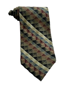 Jhane Barnes Original Fabric Neck Tie 3.6" Wide 58.5" Long Multicolor - Picture 1 of 6