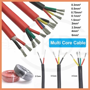 Multi Core PVC Cable 2 3 4 Core Signal Flexible Tinned Copper Automotive Cable - Picture 1 of 12