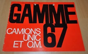 1967 Unic OM Truck Engine Brochure Prospekt - Picture 1 of 5