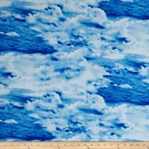 2 YD Make a Splash Ocean Cotton Fabric Exclusively Quilters Bolt End - Picture 1 of 1