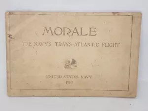 Rare Smithsonian Quality Antique 1919 US Navy Book Morale Trans-Atlantic Flight - Picture 1 of 9