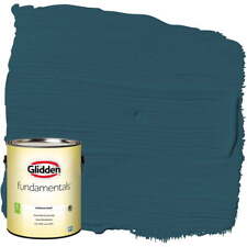 Glidden Fundamentals Interior Paint Blue Bayberry / Green, Semi-Gloss, 1 Gallon