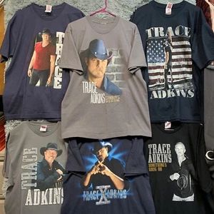 Lot Of 6! Trace Adkins Sz LARGE T Shirts Country Music Concert Tour Short Sleeve - Picture 1 of 16