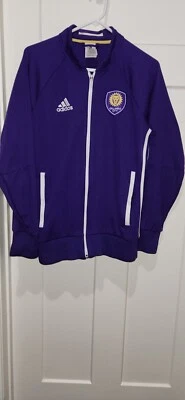 Adidas MLS Orlando City SC Anthem Jacket Full-Zip Purple/White   - Image 1 of 3