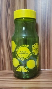 Vintage Golden Anniversary Limonadenglas Anker Hocking grün/gelb - Bild 1 von 8