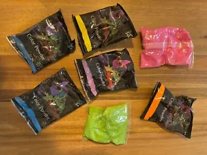 Bag of 7 colors of powder - Pink, Orange, Green, Purple, Blue, Yellow - Picture 1 of 2