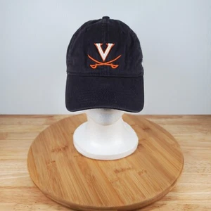 Virginia Cavaliers Embroidered Logo Hat New Era Navy Adj. Baseball Cap Youth Sz - Picture 1 of 8