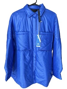 ADIDAS BLUE VERSION PADDED SHIRT (JACKET) WOMEN SIZE XL NEW RARE RETAILS AT $300 - Picture 1 of 3