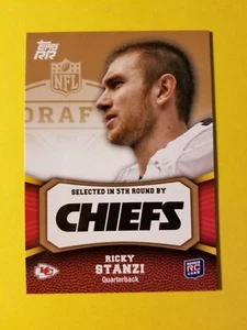 RICKY STANZI (SP) RISE ROOKIES RC GOLD #127 KC Chiefs - Iowa - 2011 Topps RR - Imagen 1 de 3