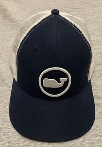 Vineyard Vine Snapback Trucker Hat Navy and White LN - Picture 1 of 6