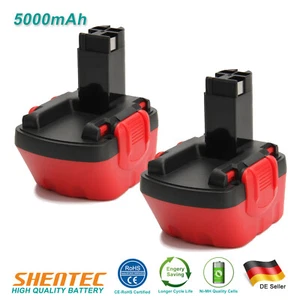 2 batterie 5000 mAh 12 V Ni-MH per Bosch BAT043 BAT045 2607335262 PSR 12VE-2 GSR 12-2 - Foto 1 di 10