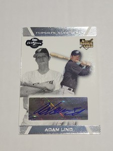 2007 Topps Co-Signers - #116 Adam Lind RC auto Toronto Blue Jays