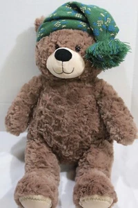 mary meyer brown bear plush with stocking/night cap stuffed animal approx. 12" - Picture 1 of 8