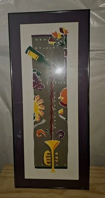  新奥尔良葡萄酒与美食体验节海报 1993 年 #124/150 带框签名 — 第 1/4 张图片