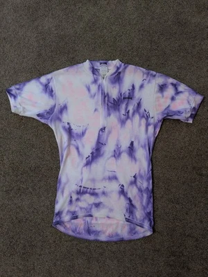 Camiseta deportiva de ciclismo vintage Kucharik para mujer mediana tie dye 1/4 cremallera manga corta Foto 1 de 4