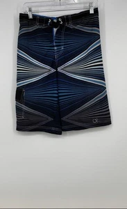 Ocean Pacific Boys Multicolor Striped Drawstring Swim Trunks Size XXL - Picture 1 of 6