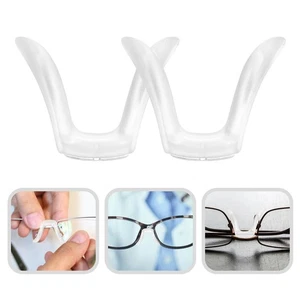  4 Pcs Replaceable Nose Bridge Safety Glasses Pads Eyeglass Grips - Foto 1 di 12