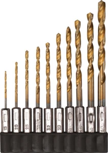 HEYTEC HSS Bohrer Satz 1,5-6 mm 10tlg SATZ DRILL für AKKUSCHRAUBER BOHRMASCHINE - Bild 1 von 1