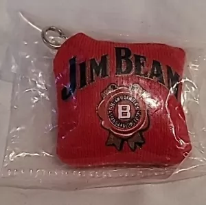 Schlüsselanhänger Jim Beam Mini roter Sitzsack - Bild 1 von 2