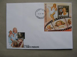 SAO TOMÉ & PRINCIPE, cover FDC 2006, S/S Marilyn Monroe (white dress) - Picture 1 of 1