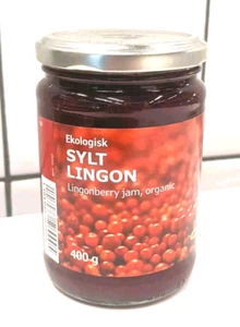 Lingonberry Jam SYLT LINGON Organic 400g Swedish Great With Meat IKEA - Picture 1 of 3