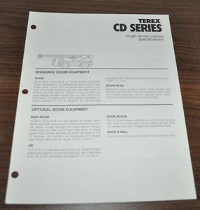 Folleto de especificaciones de camión grúa terreno seco serie CD Terex - Imagen 1 de 2