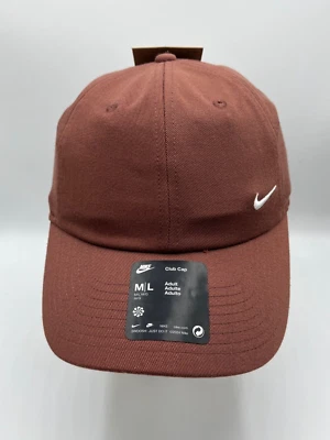 Nike красного дерева коричневый выставленный счет клуб крышка белый логотип размер M/L FZ5698-218 - Изображение 1 из 3