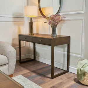 Rustic Industrial Console Table Sideboard Hall Hallway Furniture Vintage Style - Picture 1 of 5