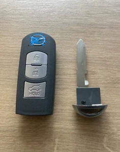 Mazda CX5 CX9 3buttons Smart Key Electric Boot 2017 2018 2019 - Picture 1 of 2