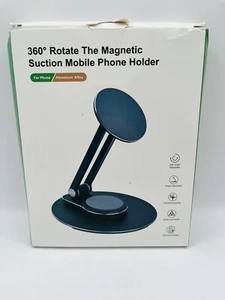 360° Adjustable Phone Stand – Aluminum Black, New in Box - Picture 1 of 4