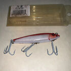 Vintage Mirrolure 7M 26 7M2 Floater Top Water Fishing Lure Red Silver