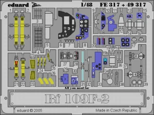 EDUARD 49317 - BF 109G-2 (HASEGAWA) - 1/48 PHOTOETCHED - Picture 1 of 10
