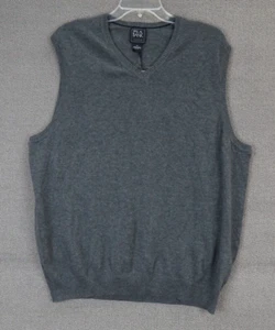 NWT A Bank Men's Sweater Vest Gray Size XL Pima Cotton Traveler Collection - Picture 1 of 5