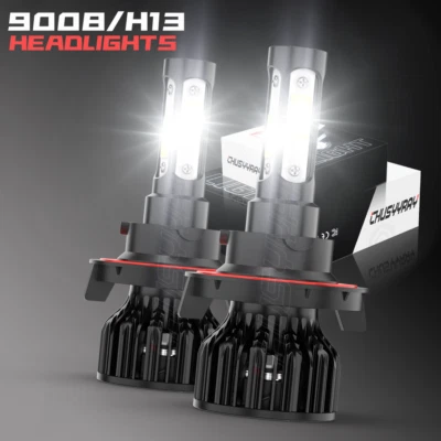 Kit de conversão de lâmpadas de faróis de LED 2 peças H13 9008 ajuste 6000K Nissan NV200 2013-2020 - Imagem 1 de 4