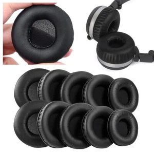 Earmuff Cushion Cover Leather Earphone Case Replacement Earpads Ear Pads - Picture 1 of 22