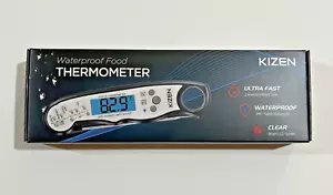 Kizen Digital Waterproof Instant Read Meat Thermometer - Jet Black - Picture 1 of 3