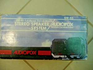 NIB VINTAGE 1987 AUDIOVOX SW-65 FULL-RANGE SWIVEL-MOUNT SPEAKER SYSTEM - Picture 1 of 10