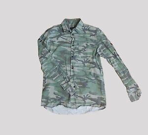 New Look Military Green Shirt Size M 