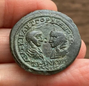 ROMANA. GORDIANO III Y TRANQUILLINA (238-244 D.C.). BRONCE DE TRACIA, ODESSUS. - Imagen 1 de 4