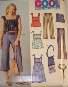 NL-6264 Dress Top Pants Bag Sewing Pattern New Look Size 3/4 to 13/14 Uncut - Bild 1 von 5