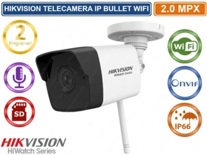 HIKVISION HWI-B120-D/W TELECAMERA BULLET IP WIFI 1080P 2MP ONVIF SD CARD IP66 - Foto 1 di 1