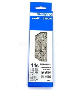 Shimano CN-HG901-11 11 Speed 116L XTR,Dura Ace,E-Bike Quick-Link Chain NIB - Picture 1 of 5