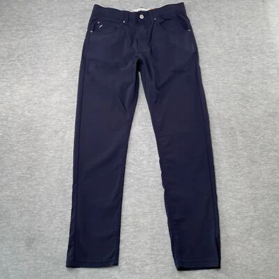 Pantalones Tailor Vintage Para Hombre 30x30 Azul Canaán Calce Ajustado Rendimiento Elastizados Golf Foto 1 de 4