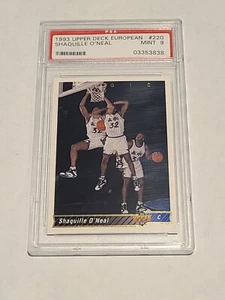 Shaquille O'Neal ROOKIE PSA 9 Mint 1993 Upper Deck European Orlando Magic - Picture 1 of 2