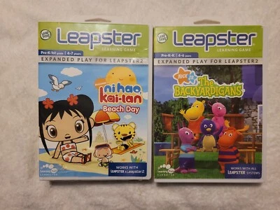 Lot 2 Leapster Learning Game Games The Backyardigans, Kai-lan Leapster Leapster2 - Image 1 of 4