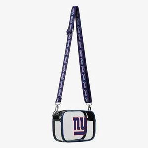 NFL New York Giants Stadium Team Stripe Clear Crossbody Bag by FOCO - Picture 1 of 2