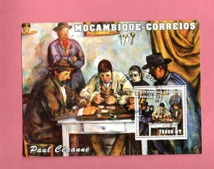 Mozambique Paul Cezanne Famous Painting 2001 Souvenir Sheet - Picture 1 of 1