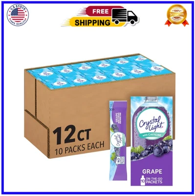 Mezcla de bebida en polvo con sabor natural Crystal Light Grape, 120 ct Foto 1 de 4