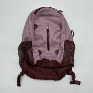 Eddie Bauer Purple Stowaway Packable 20L Backpack Hiking Outdoors Pockets READ - Picture 1 of 17